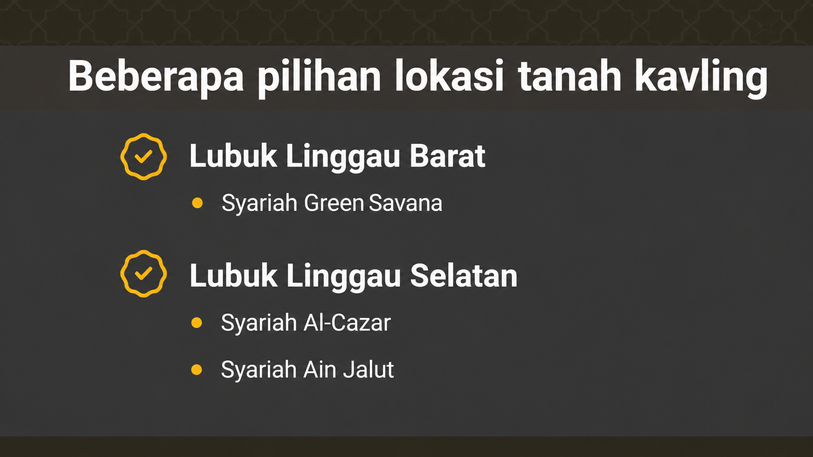 Daftar Lokasi Kavling Tanpa DP Lubuk Linggau